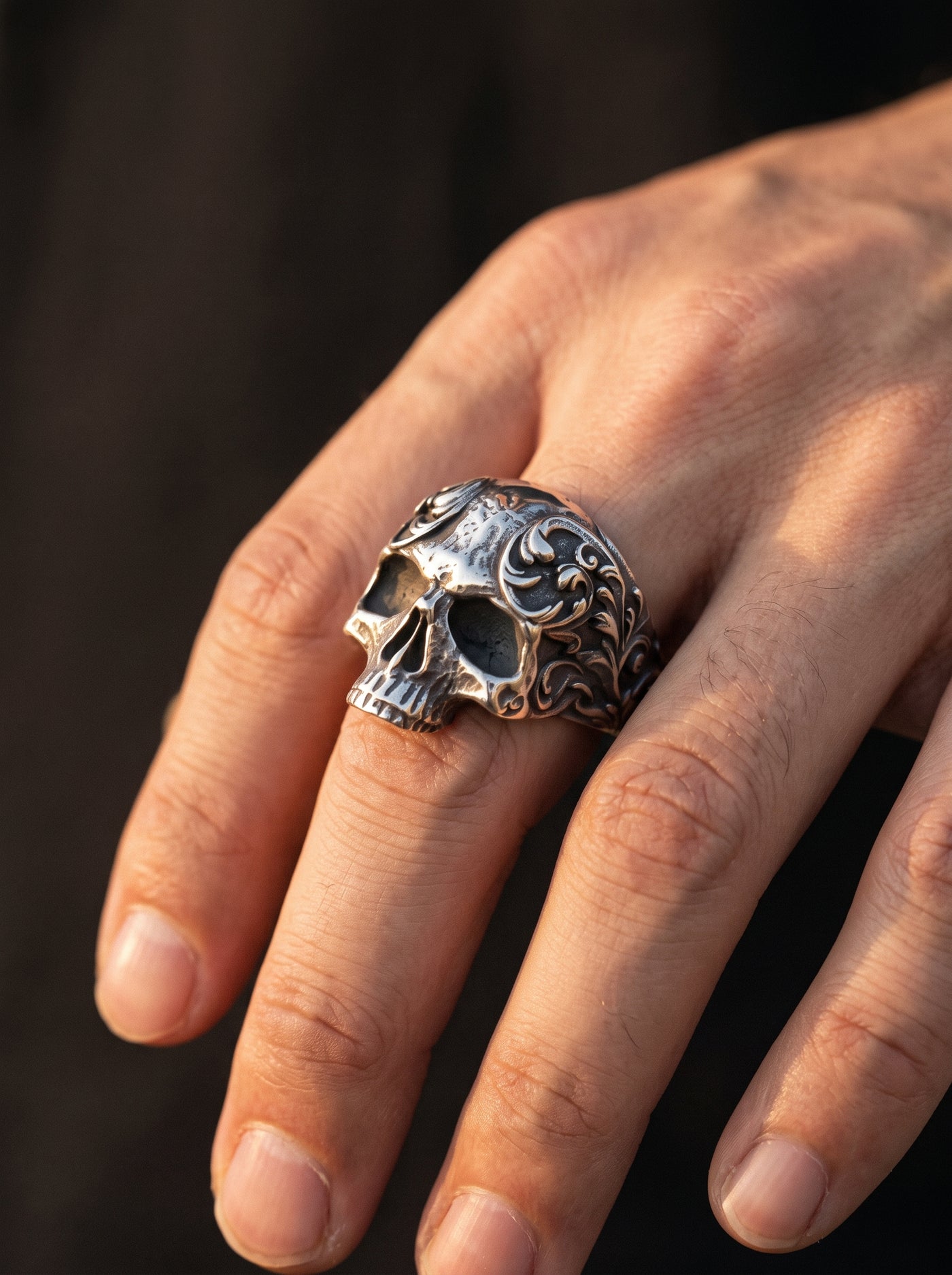 Bague Tête de Mort Gothique Homme DETAILS VINTAGE