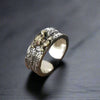 Adjustable Ring Men Gothic Skull - resizable / S0125