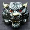 Adjustable Ring Men Chinese Mythical Tiger - resizable / S0059-Red