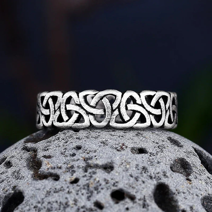 Bague Triskel en Acier Inoxydable