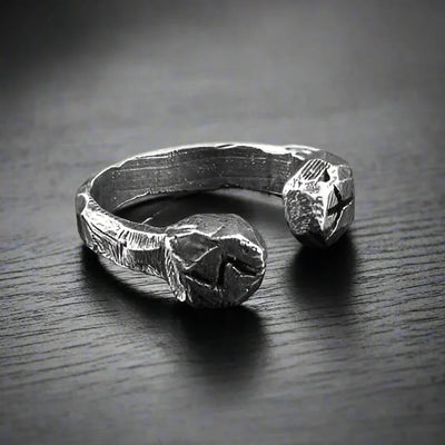 Bague Viking Homme Acier ALGIZ SOWELU