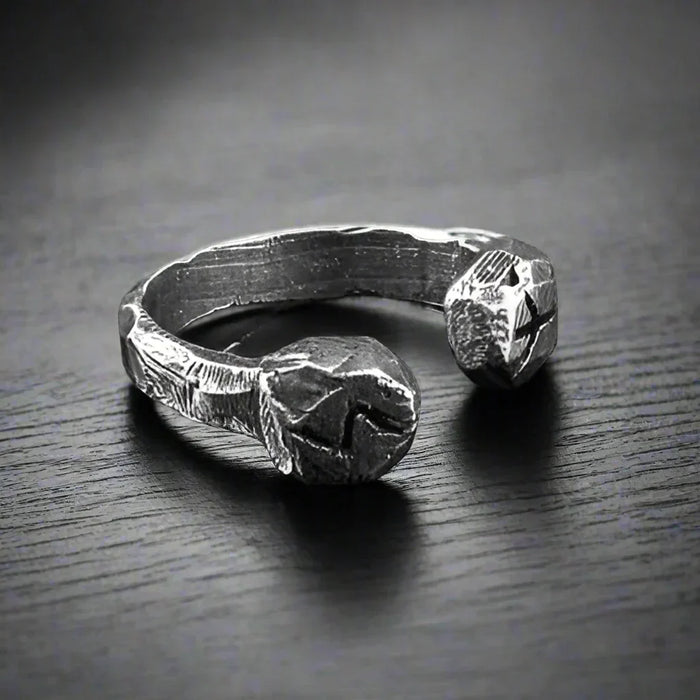 Bague Viking Homme Acier ALGIZ SOWELU