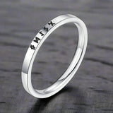 Bague Viking Minimaliste en Acier - 2mm / 6