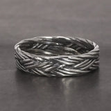 Bague Argent 925 Tressée