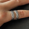 Bague Argent 925 Tressée