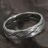 Bague Argent 925 Tressée