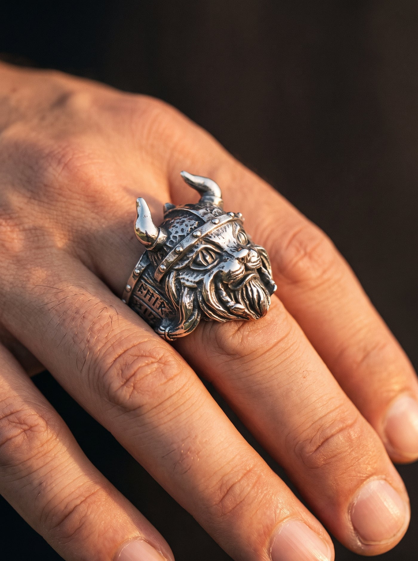 Bague Viking Homme CHAT GUERRIER