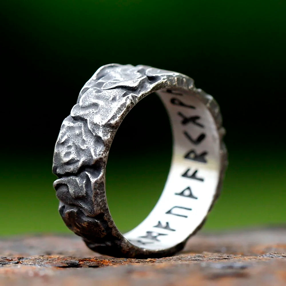 Bague Vintage Homme TEXTURE RUGUEUSE ANTIQUE