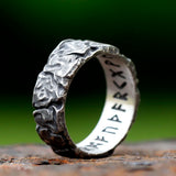 Stainless Steel Odin Norse Viking Amulet Rune MEN Ring