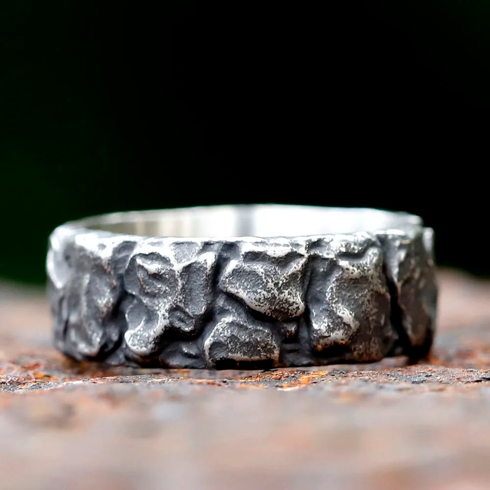 Stainless Steel Odin Norse Viking Amulet Rune MEN Ring