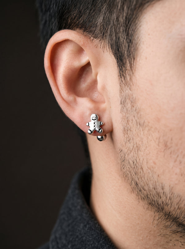Boucle d’Oreille Bonhomme PAIN D’ÉPICE (Paire)
