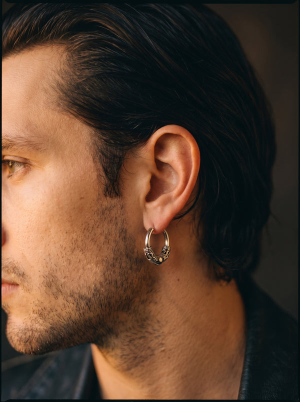Boucle d’Oreille Homme ANNEAU TRIBAL