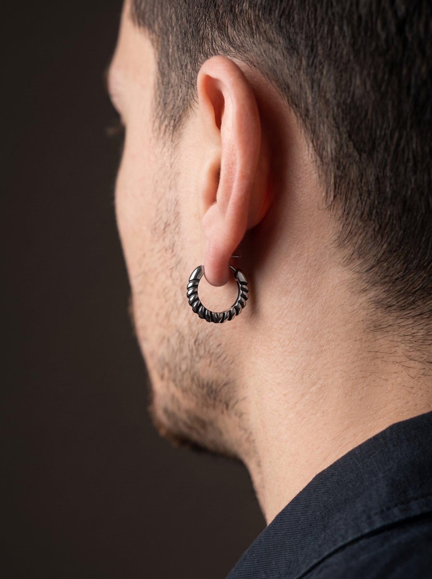Boucle d'Oreille Homme BIKER (Paire)
