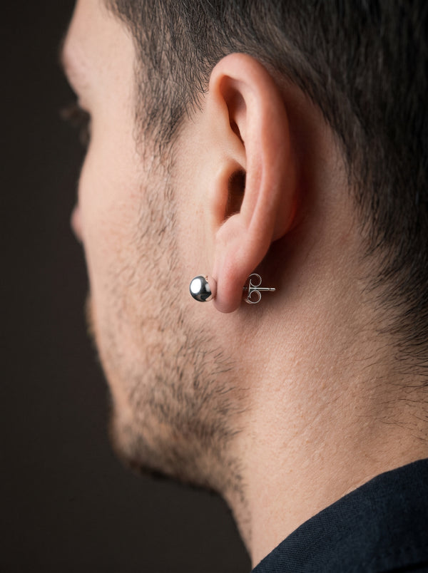 Boucle d’Oreille Homme BOULE (Paire)