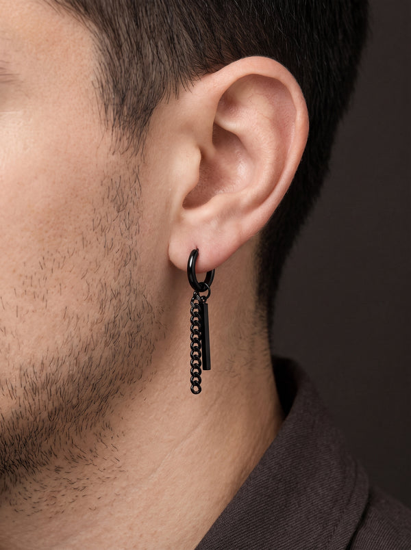 Boucle d’Oreille Homme CHAINE (Paire)