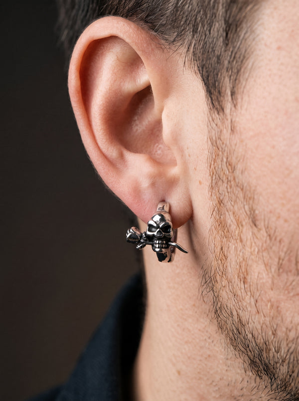 Boucle d’Oreille Homme CRÂNE