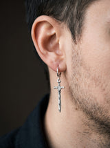 Boucle d'Oreille Homme ÉPÉE (Paire) portee lifestyle Stag