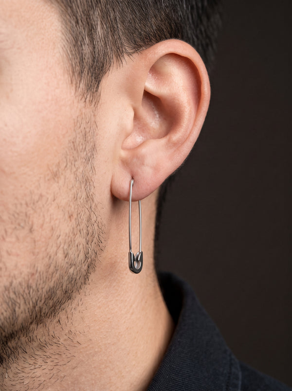 Boucle d’Oreille Homme ÉPINGLE À NOURRICE
