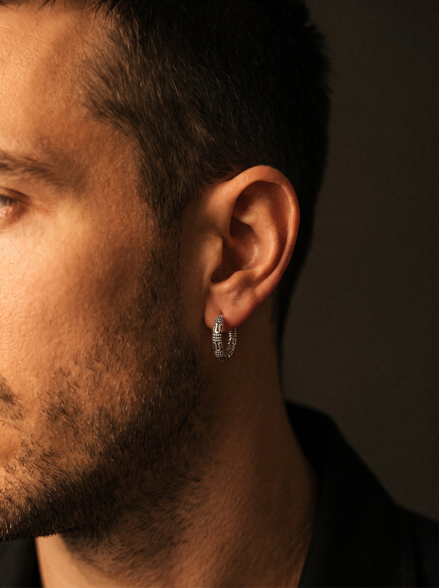 Boucle d'Oreille Homme ETHNIQUE (Paire)