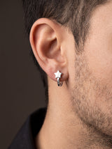 Boucle d'Oreille Homme FINE (Lot) portee lifestyle Stag