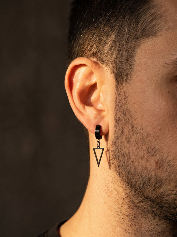 Boucle d’Oreille Homme GÉOMÉTRIQUE (Clip)