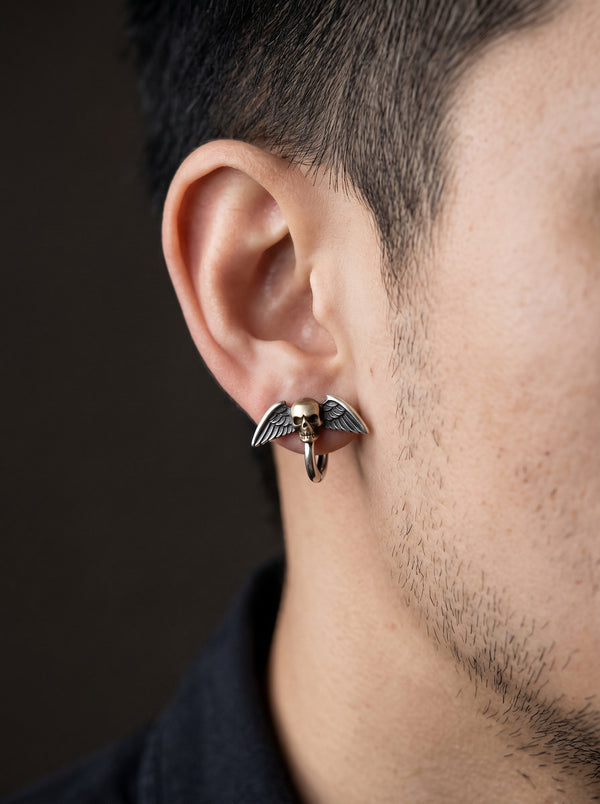 Boucle d’Oreille Homme GOTHIQUE (Paire)