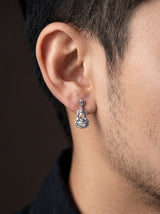Boucle d'Oreille Homme GUITARE (Paire) portee lifestyle Stag