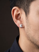 Boucle d'Oreille Homme ORIGINALE (Paire) portee lifestyle Stag