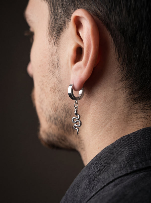 Boucle d’Oreille Homme PENDENTIF