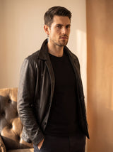 Boucle d'Oreille Homme PLUME (Paire) portée, lookbook Stag