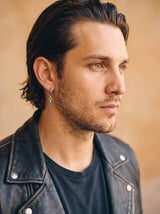 Boucle d'Oreille Homme PUNK portée, lookbook Stag