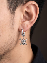 Boucle d'Oreille Homme ROCK portee lifestyle Stag