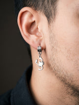 Boucle d'Oreille Homme SCORPION (Paire) portee lifestyle Stag
