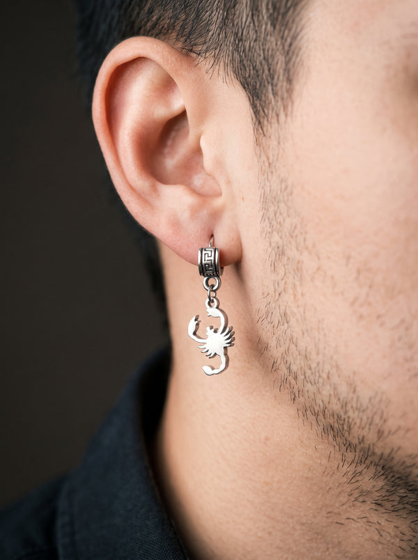Boucle d’Oreille Homme SCORPION (Paire)