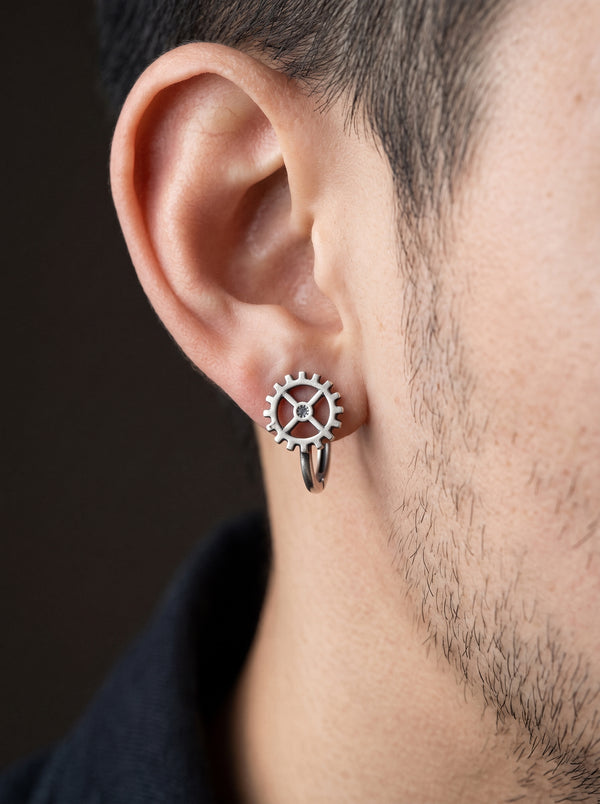 Boucle d’Oreille Homme STEAMPUNK