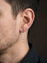 Boucle d'Oreille Homme TROMBONE (Paire) portee lifestyle Stag