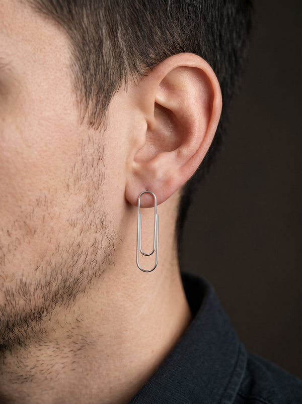 Boucle d’Oreille Homme TROMBONE (Paire)