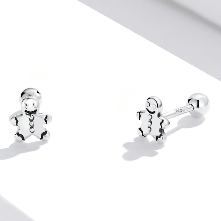 Boucle d’Oreille Bonhomme PAIN D’ÉPICE (Paire)