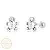 Boucle d'oreille bonhomme pain d'épice