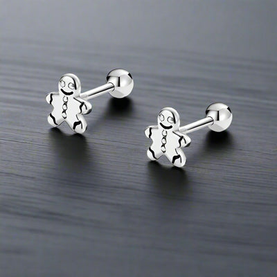 Boucle d'Oreille Bonhomme PAIN D'ÉPICE (Paire)