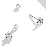 Boucle d'oreille pour homme bonhomme pain d'épice
