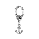 Boucle d'Oreille Homme Ancre