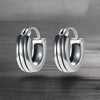 Boucle d'Oreille Homme Anneau Acier
