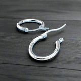 boucle d'oreille homme argent