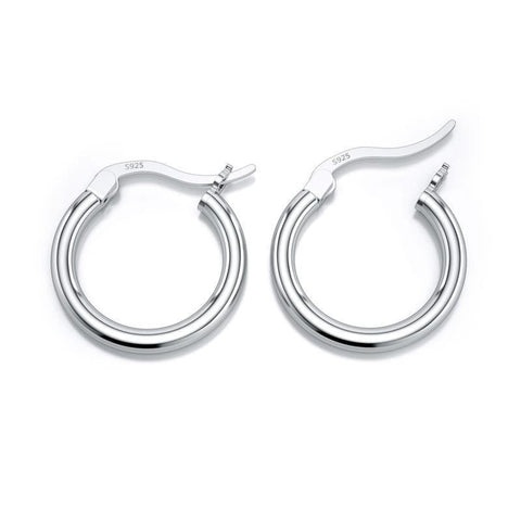 Boucle d'oreille homme anneau argent