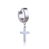 Boucle d’Oreille Homme ANNEAU CROIX - 1