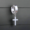 Boucle d’Oreille Homme ANNEAU CROIX