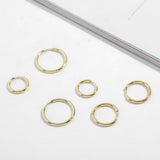 Boucle d’Oreille Homme ANNEAU OR (Paire) - Boucles d’oreilles