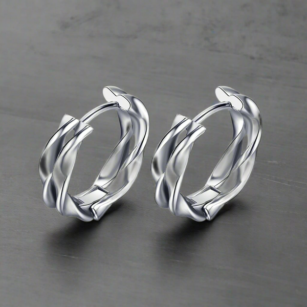 Boucle d’Oreille Homme ANNEAU LARGE (Paire)