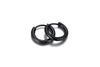 Boucle d’Oreille Homme ANNEAU NOIR (Paire)